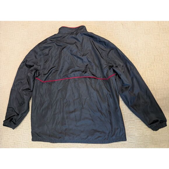 Reebok NFL Atlanta Falcons Jacket Mens 2X 2XL XXL Black Red Windbreaker - Picture 2 of 10